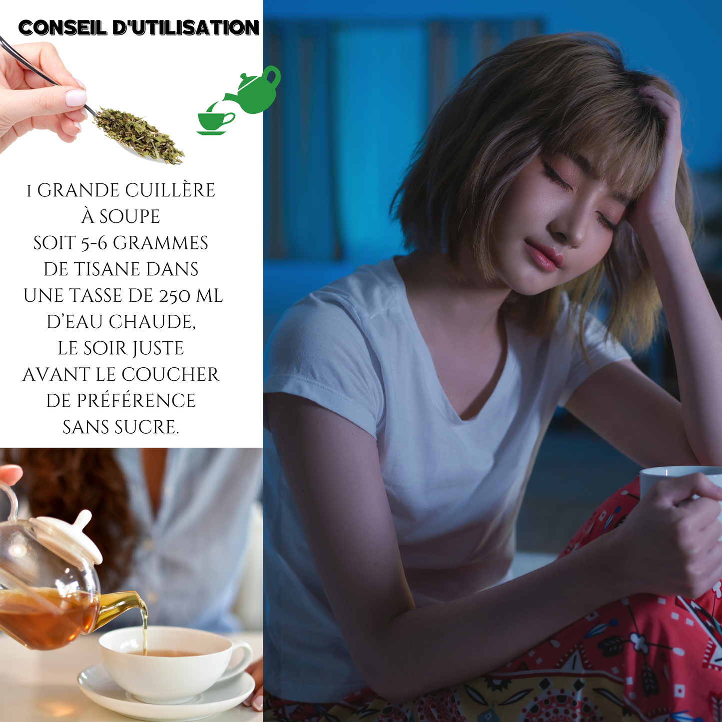 TISANE - NUIT RÉPARATEUR pour une bonne nuit de sommeil